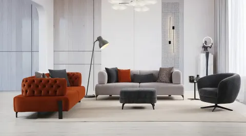 Cratos Antik Modern Yataklı Koltuk Takımı