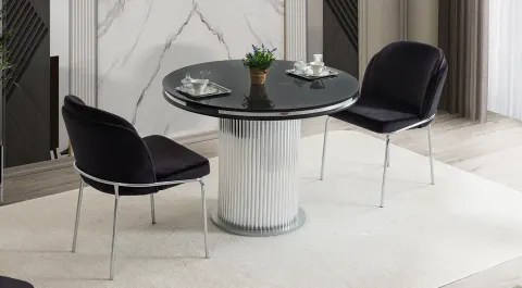Siyus Yuvarlak Yemek Masası